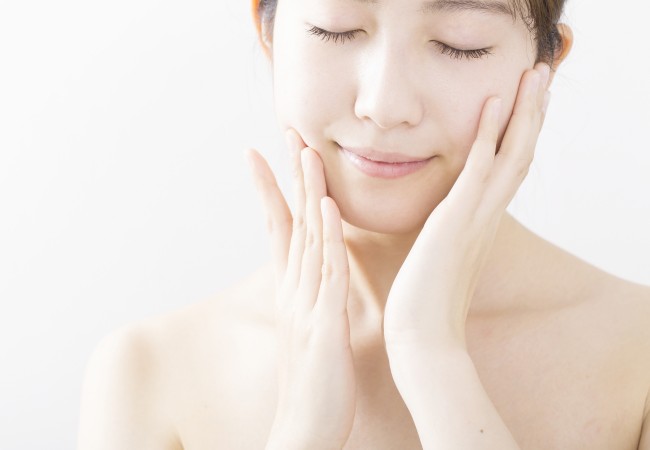 きれいな肌の女性